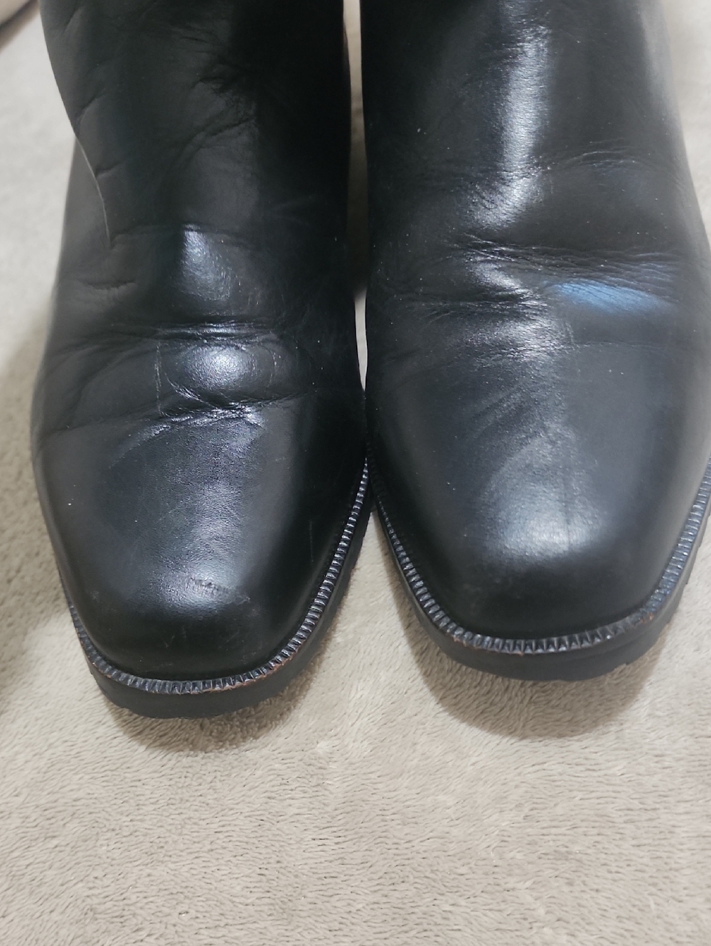 Vintage Nordstrom Made in Italy Leather Tall Boots Beautiful Detaling. - Picture 8 of 11
